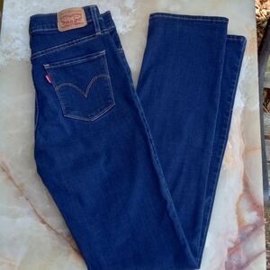 Levis Men's Blue and Navy Jeans